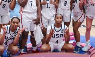 美国U16女篮狂胜波多黎各100分 造成对方48次失误